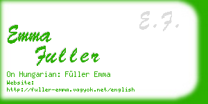 emma fuller business card